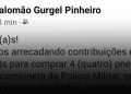 Prefeito pede dinheiro nas redes sociais para comprar pneus para PM