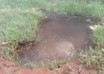 Imagens mostram desperdício de água no bairro Costa e Silva