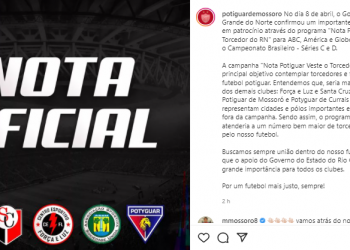 Potiguar de Mossoró e outros times fazem cobrança para maior distribuição de verba do Governo do Estado