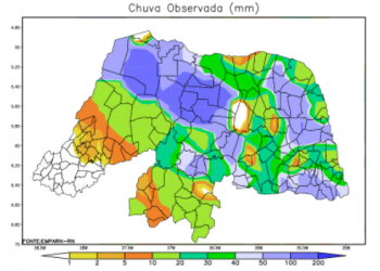Emparn registra mais de 127mm de chuvas em Mossoró