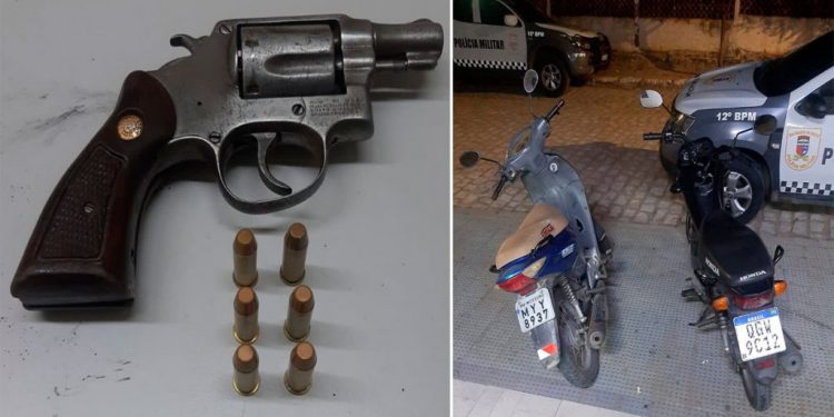 Foragido da justiça é preso portando arma de fogo e com moto roubada
