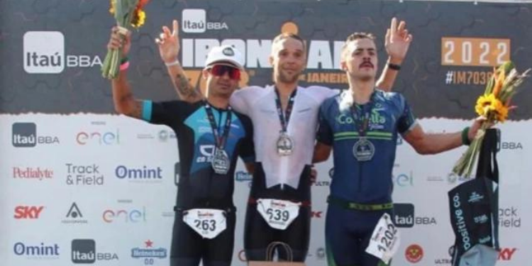Atleta do RN fica em segundo no Ironman no RJ
