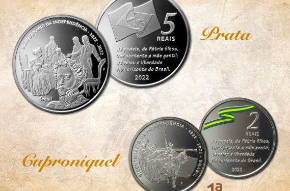 Banco Central lança moedas comemorativas dos 200 Anos da Independência do Brasil