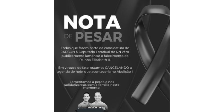 Candidato diz que cancelamento de agenda por causa de morte da Rainha é fake
