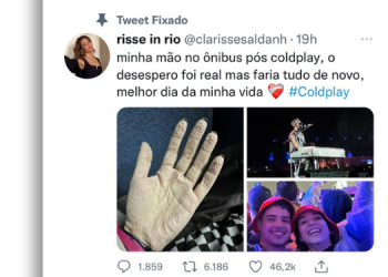 Mossoroense viraliza após postar foto na volta do show de Coldplay
