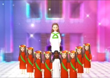 Oratório de Santa Luzia vira desenho animado com cenário feito em Minecraft