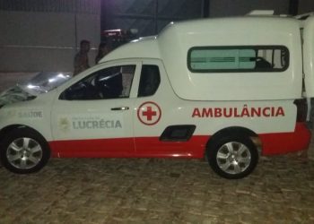 Ambulância da Prefeitura de Lucrécia colide com animal na RN 017