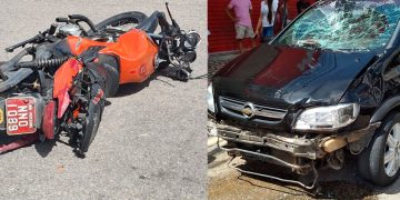 Homem morre em acidente de trânsito no centro de Mossoró; Veja as imagens