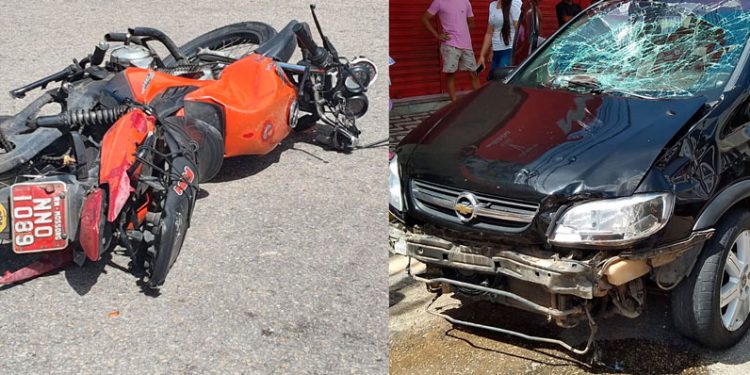 Homem morre em acidente de trânsito no centro de Mossoró; Veja as imagens