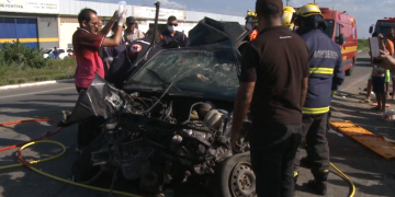 Estado de saúde da vítima de acidente na BR 304 é estável