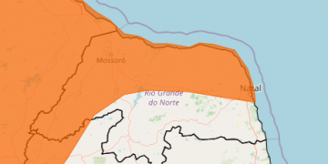 Inmet emite alerta laranja para fortes chuvas no RN