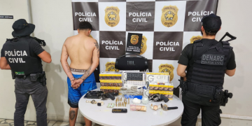 Homem é preso por suspeita de tráfico de drogas e posse ilegal de arma de fogo em Mossoró
