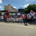 Professores da rede estadual de ensino fazem protesto em Assú