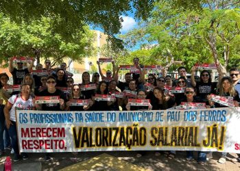 Profissionais da saúde de Pau dos Ferros seguem em greve por mais de 20 dias