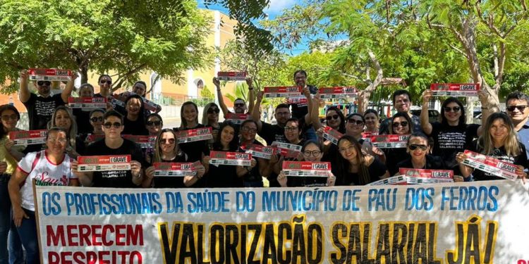 Profissionais da saúde de Pau dos Ferros seguem em greve por mais de 20 dias