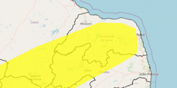 Inmet emite alerta de risco de vendaval no Rio Grande do Norte