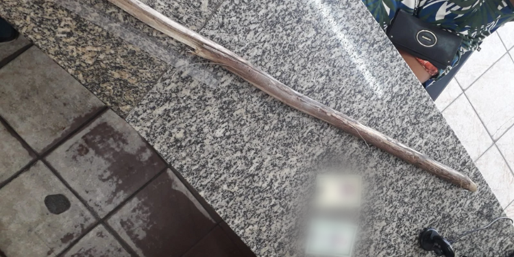 Homem é preso após agredir mulher com pauladas