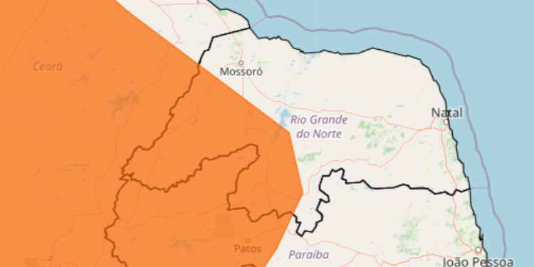 Inmet emite alerta de perigo de baixa umidade para Oeste e Centro do RN