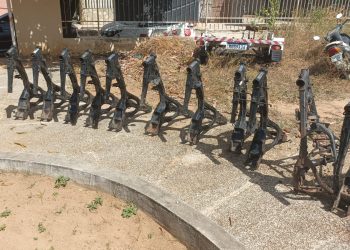 Quadros de motocicletas roubadas são encontrados nas Malvinas