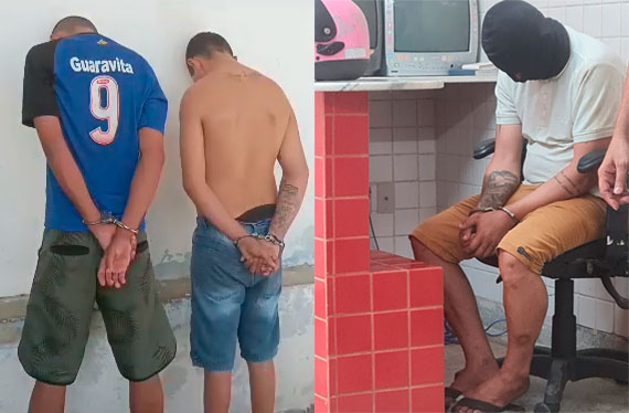 Três homens são presos por furto e receptação de veículos em Mossoró