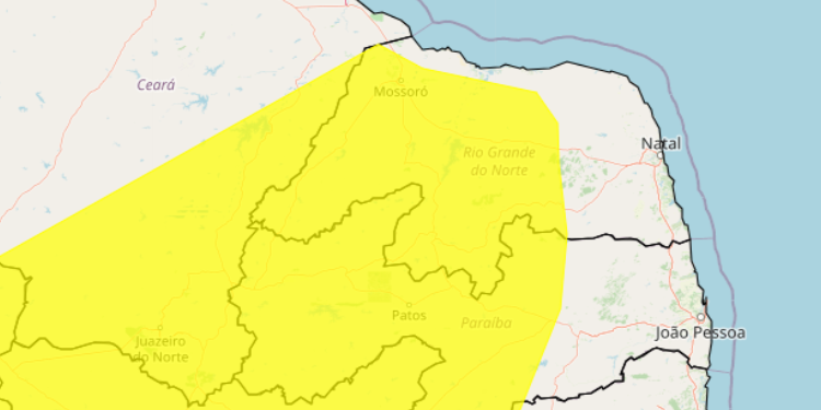 Inmet emite alerta de vendaval e ventos costeiros para o RN