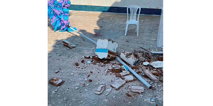 Cruzeiro de Igreja desaba e duas pessoas ficam feridas no Seridó