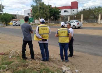 Canteiro central do Bairro Santa Delmira passa por reforma