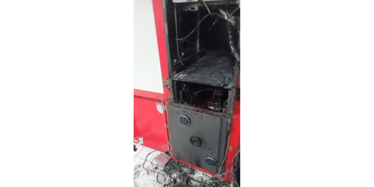 Homens fortemente armados arrombam caixa eletrônico em Assú; veja vídeo