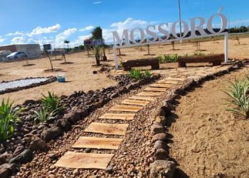 Mossoró passa por projeto de paisagismo urbano e ganha letreiro