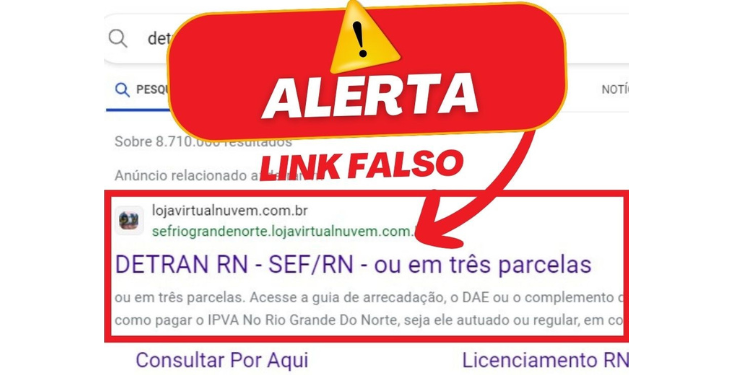 Detran alerta para sites e e-mails falsos com descontos inexistentes nas taxas