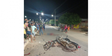 Colisão de motos deixa um morto e outro gravemente ferido em Baraúna