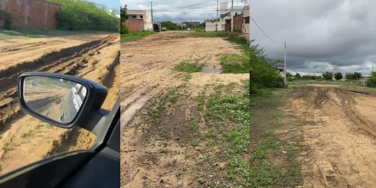 Rua do Abolição 3 em Mossoró está praticamente intransitável, diz moradora