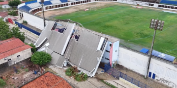 Caída desde o sábado, estrutura metálica do Nogueirão deve ser removida nesta sexta (16)