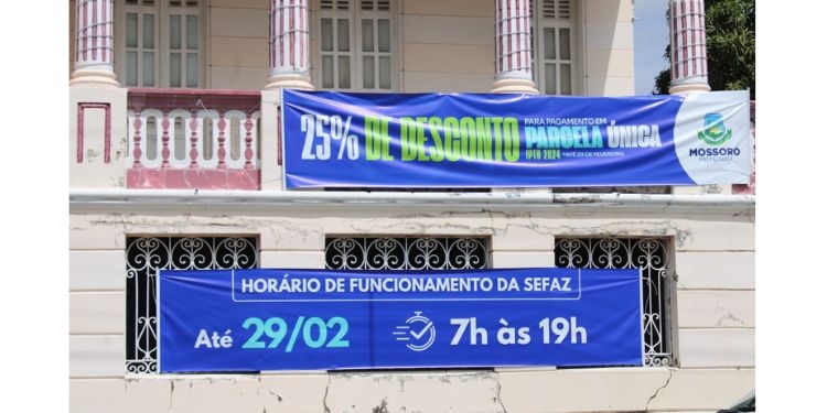 Prazo para pagamento do IPTU com desconto de 25% em cota única termina nesta quinta (29)