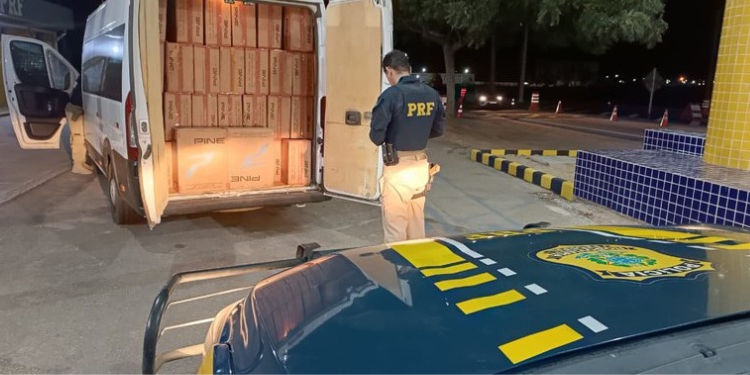 Polícia do RN apreende carga de cigarros contrabandeada avaliada em R$ 245 mil