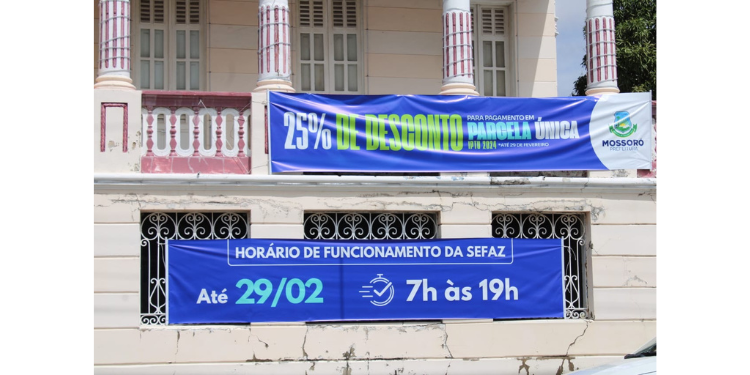 Mossoró tem horário estendido na reta final da campanha IPTU 2024