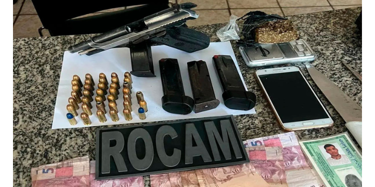 Foragido da Justiça é preso em Mossoró portando pistola que pertencia à polícia de SP    