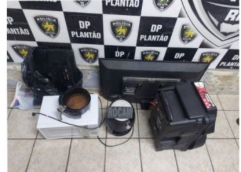 Polícia recupera material roubado e prende suspeitos em Mossoró