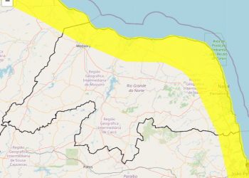 Inmet emite alerta de chuvas intensas em 63 municípios do RN