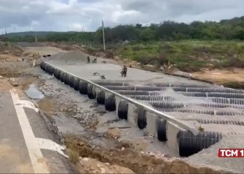 Obras do desvio da BR-304 foram suspensas devido às fortes chuvas