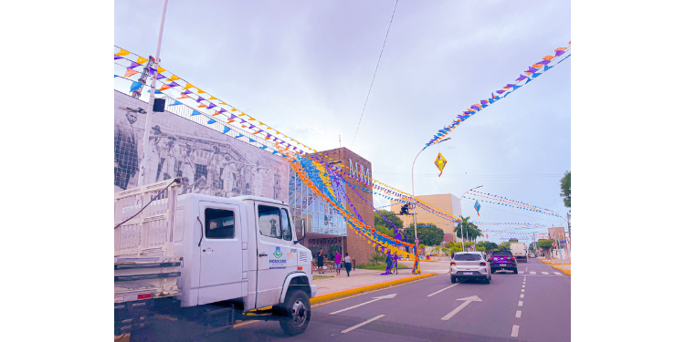 Ruas e avenidas recebem ornamentação para o Mossoró Cidade Junina