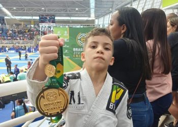 Mossoroense de 8 anos é campeão brasileiro de jiu-jitsu
