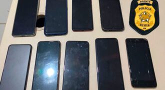 Polícia Civil recupera nove celulares roubados em Governador Dix-Sept Rosado