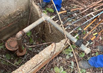 Ligação clandestina furtava 20 mil litros de água por hora da adutora Jerônimo Rosado, revela Caern