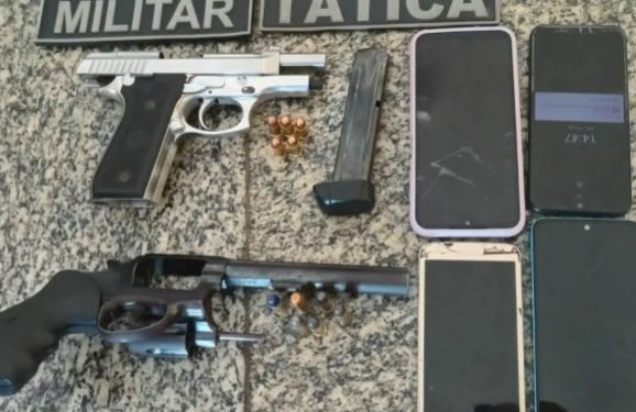 Polícia Militar apreende armas em Mossoró