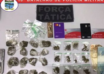 Policia prende homem por suspeita de tráfico de drogas e resgata animais em situação de maus tratos em Assú