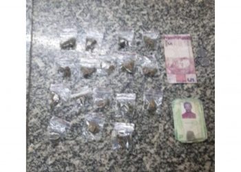 Suspeito de tráfico de drogas é preso no bairro Santo Antônio, em Mossoró