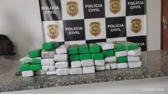 Mulher de 22 anos é presa com 38 tabletes de maconha em ônibus vindo de São Paulo