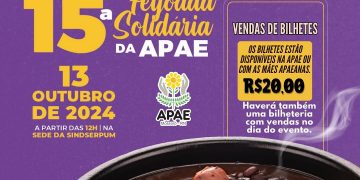 Apae Mossoró realiza 15ª Feijoada Solidária no próximo domingo (13)