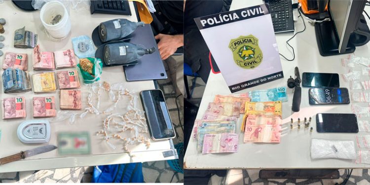 Operação policial prende quatro suspeitos e apreende drogas em Mossoró